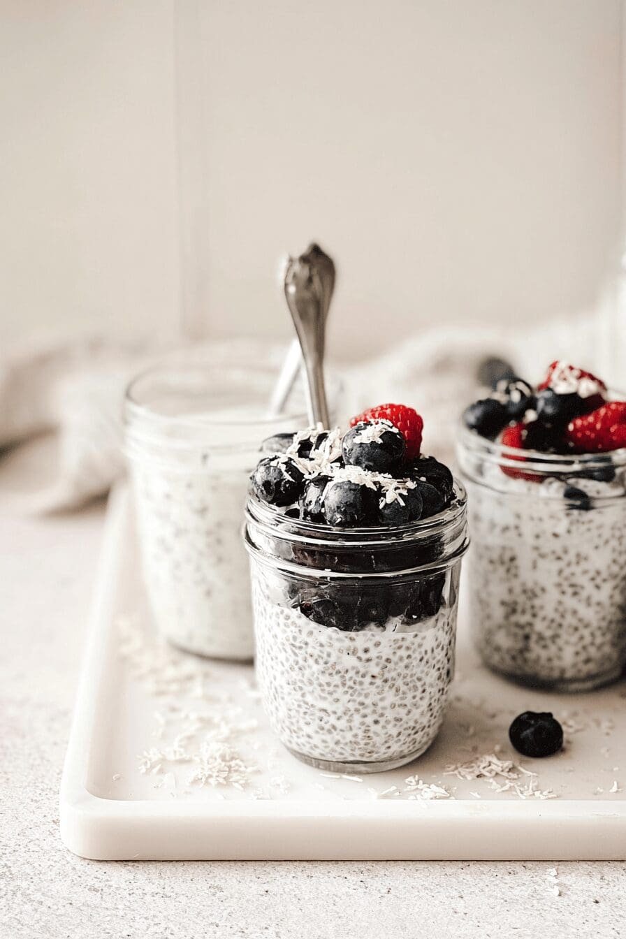 Coconut Milk Chia Pudding Parfaits