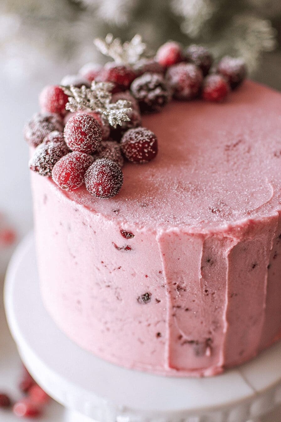 Cranberry Christmas Cake