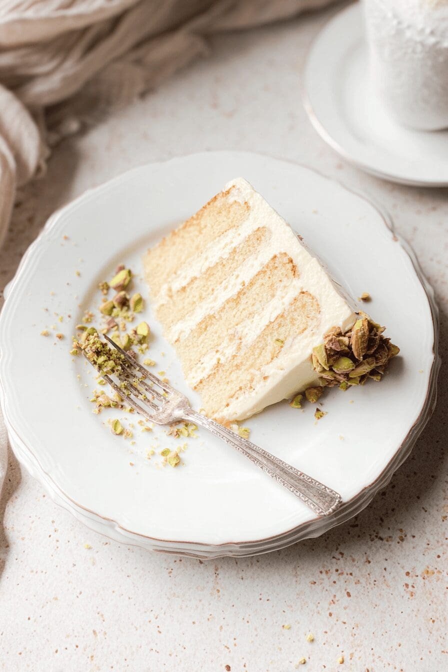 Orange Pistachio Layer Cake