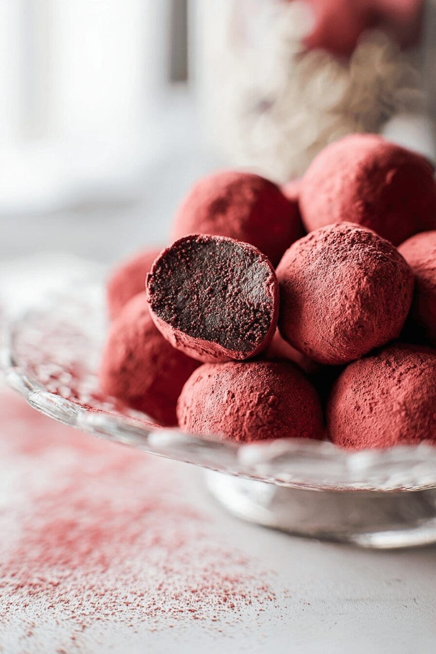 Strawberry Chocolate Truffles