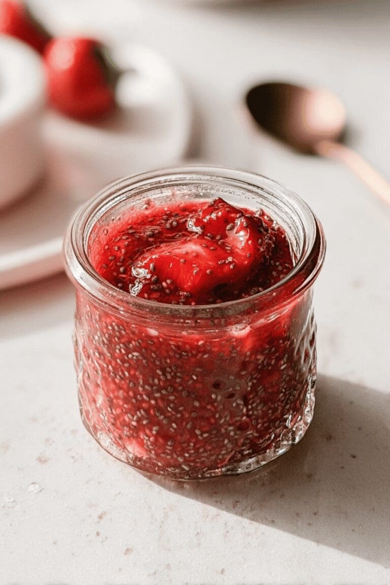 Sugar Free Strawberry Chia Seed Jam 85.Png