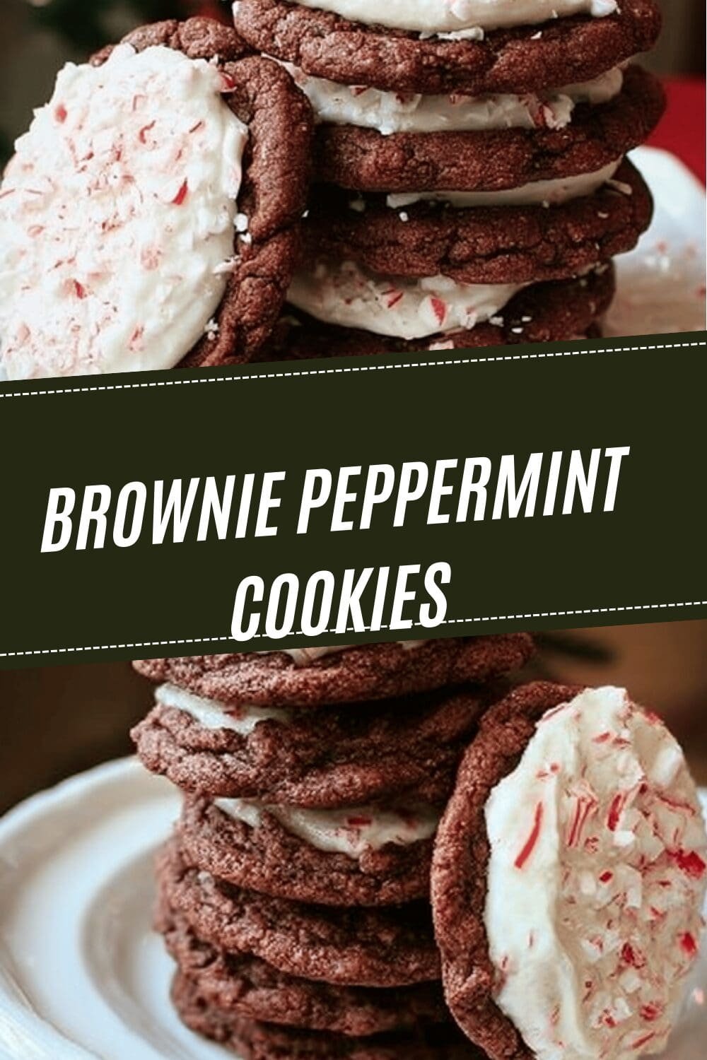 Brownie Peppermint Cookies