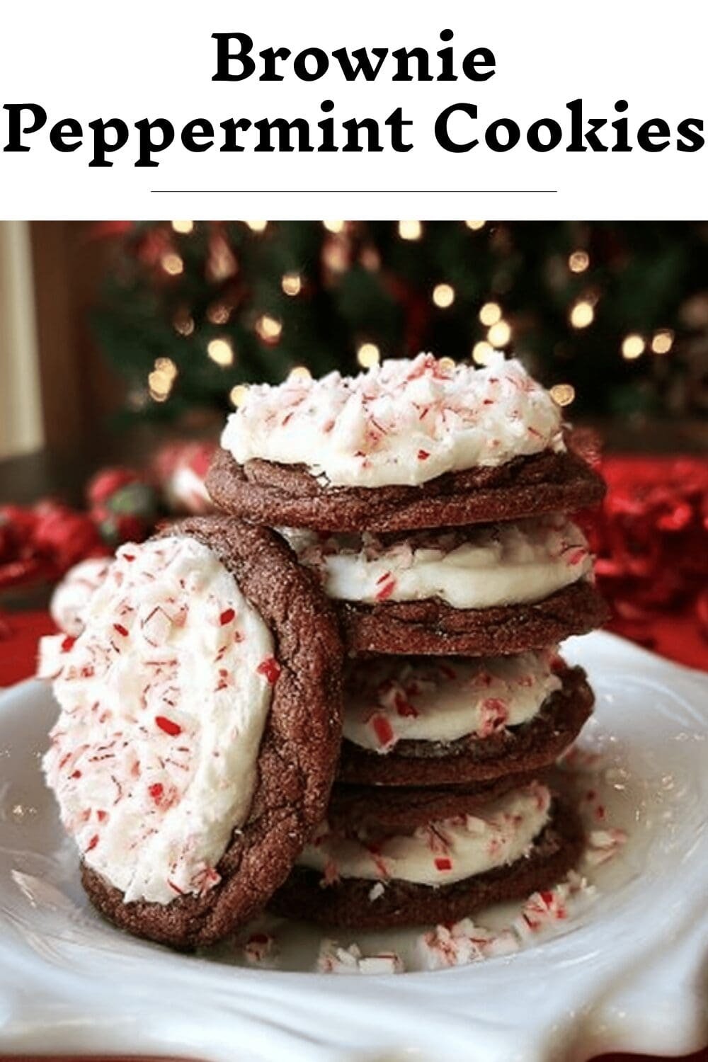Brownie Peppermint Cookies