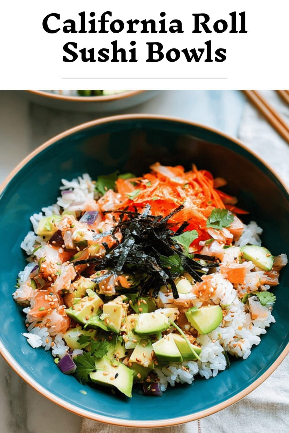 California Roll Sushi Bowls