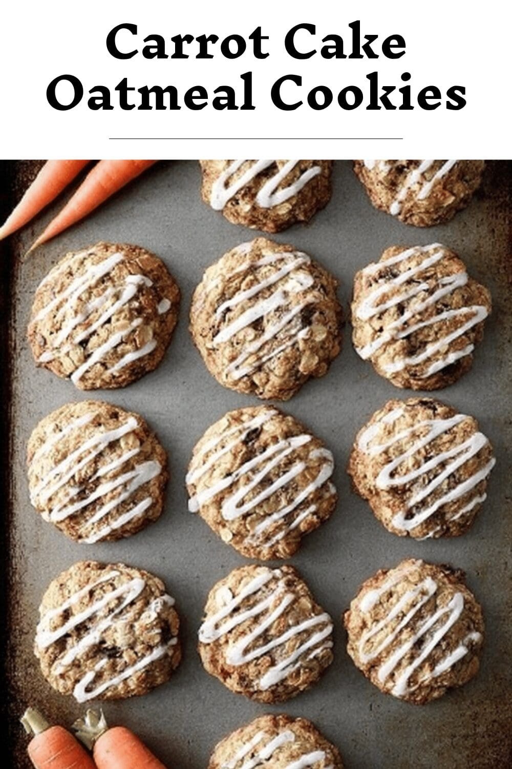 Carrot Cake Oatmeal Cookies
