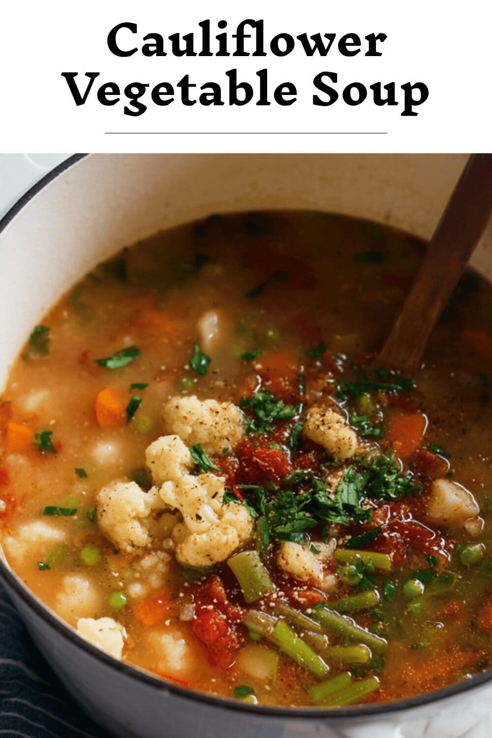 Cauliflower Vegetable Soup