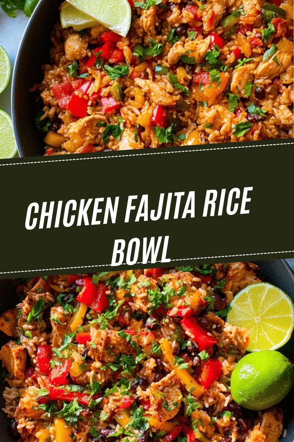 Chicken Fajita Rice Bowl