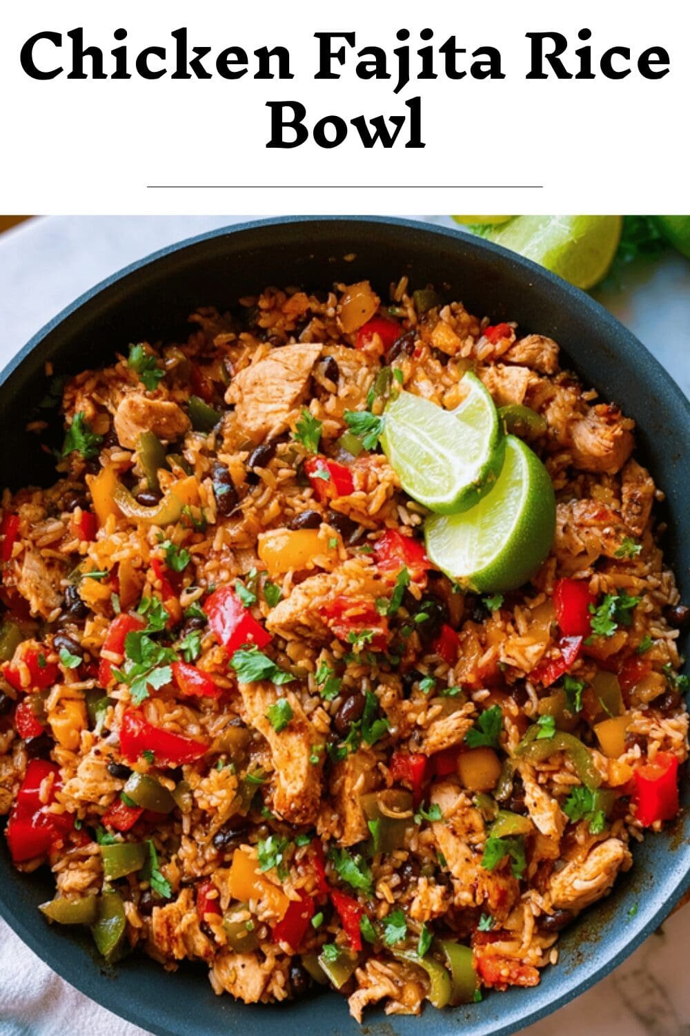 Chicken Fajita Rice Bowl