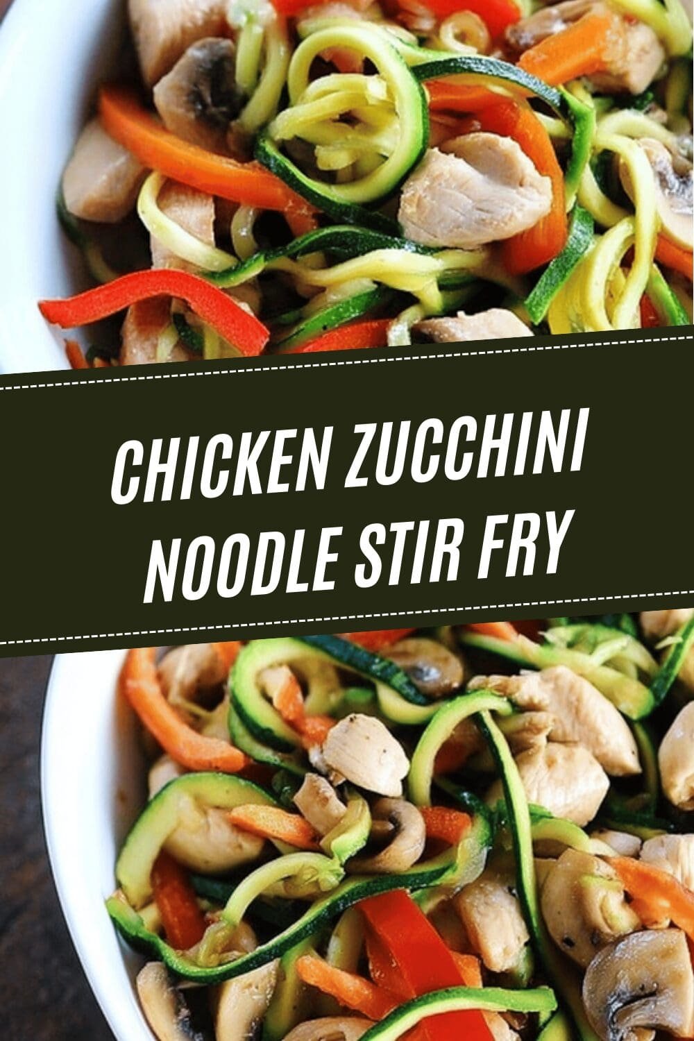 Chicken Zucchini Noodle Stir Fry