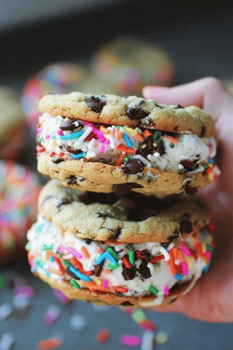 Chocolate Chip Cookie Ice Cream Sandwiches 7.Png