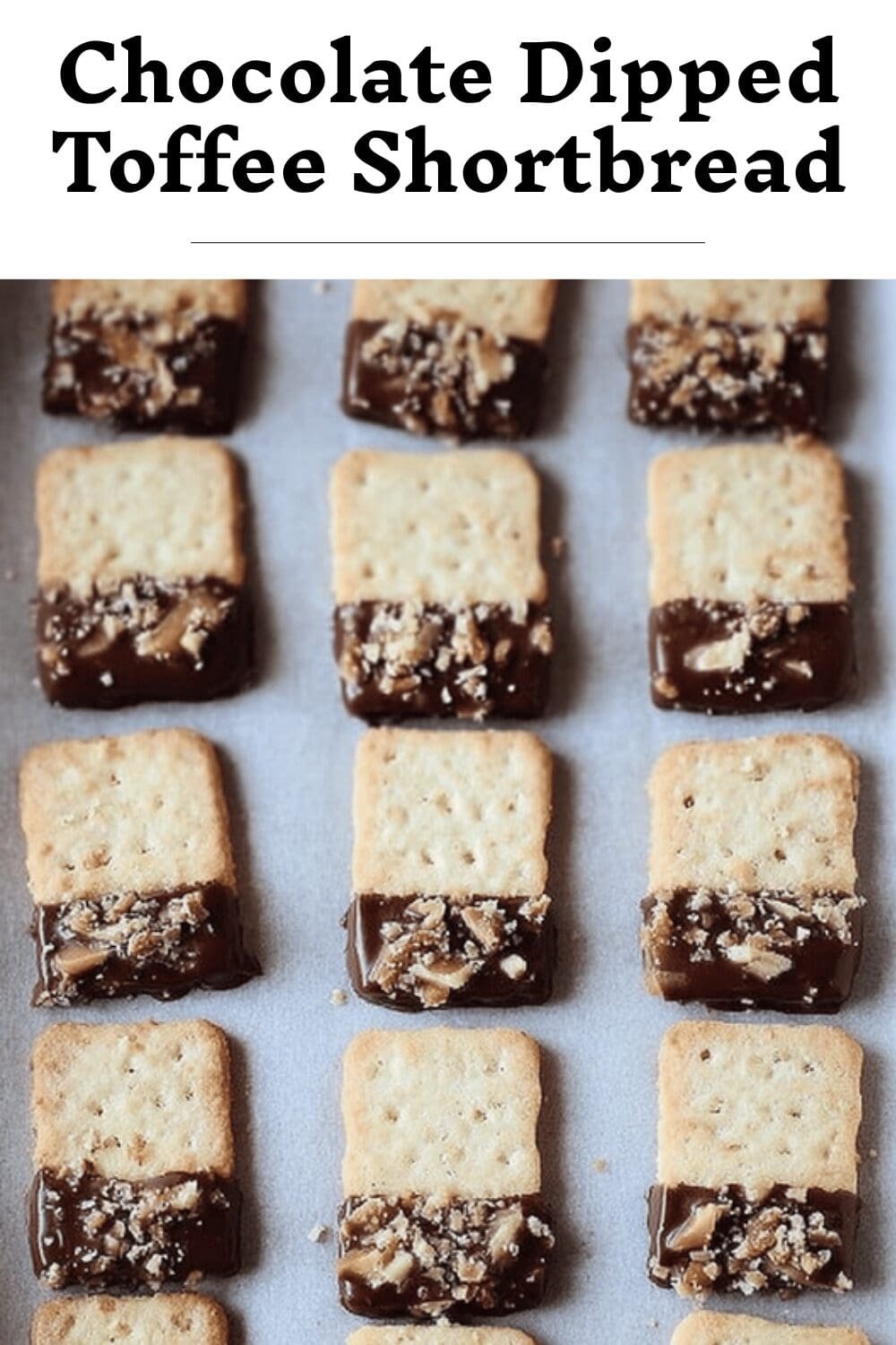 Chocolate Dipped Toffee Pecan Shortbread Cookies Recipe 4 Chocolate Dipped Toffee Shortbread