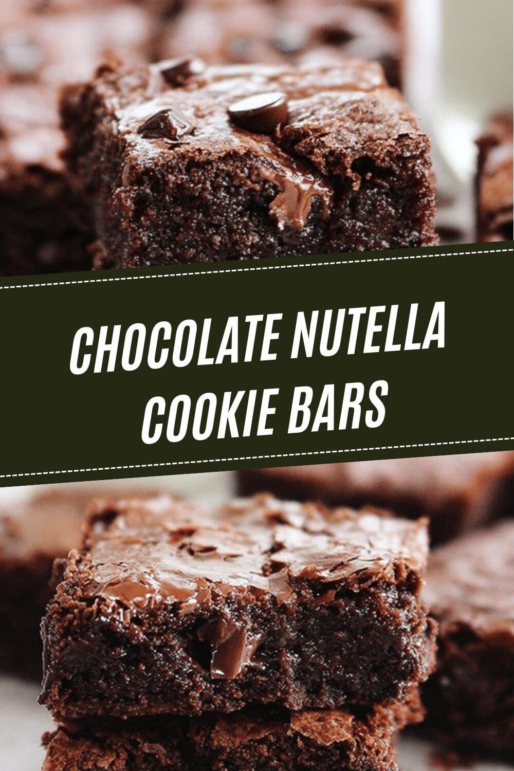 Chocolate Nutella Cookie Bars