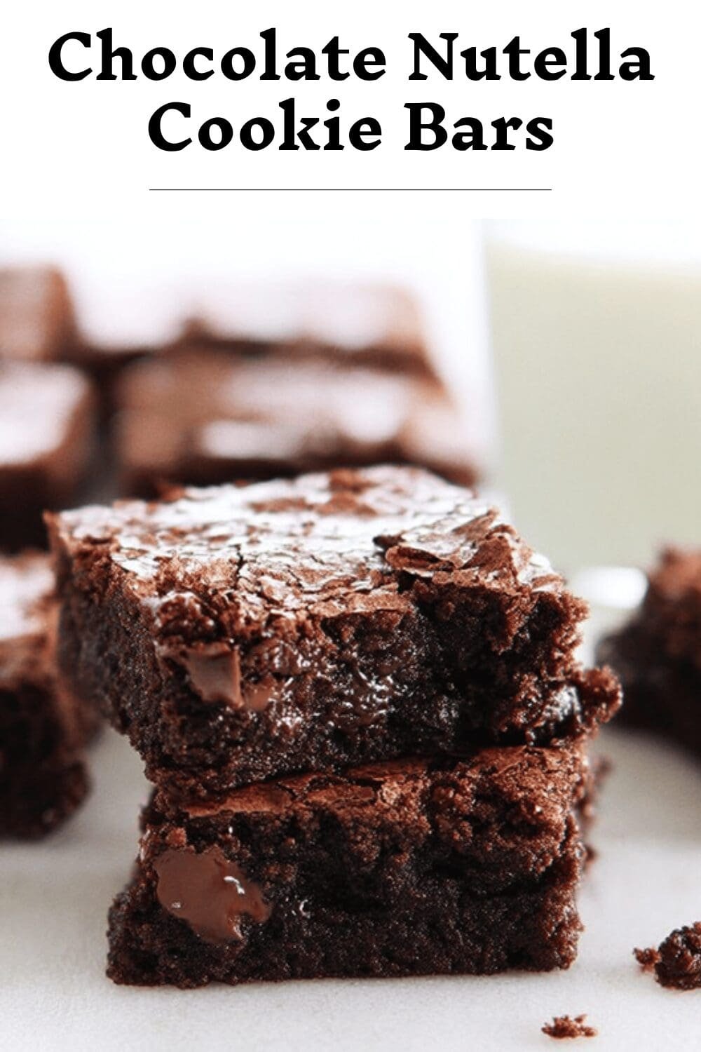 Chocolate Nutella Cookie Bars