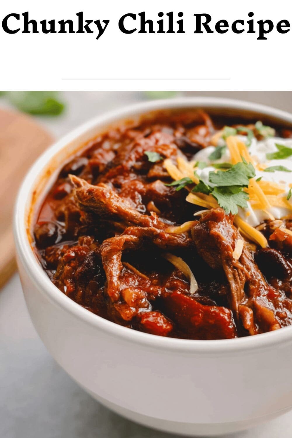 Chunky Chili Recipe