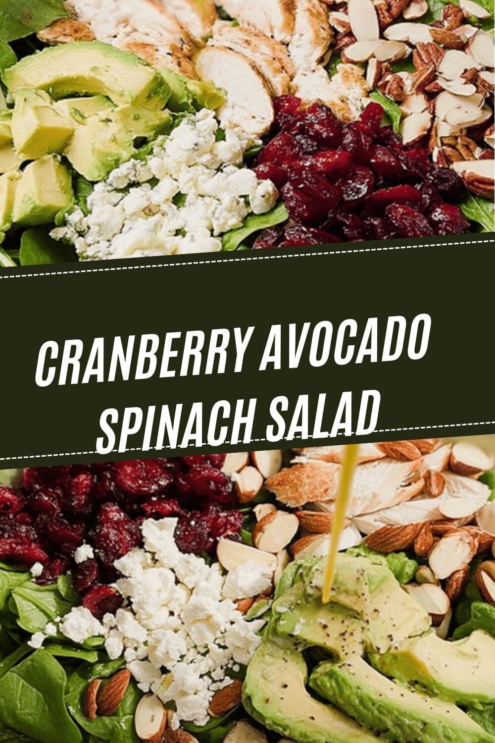 Cranberry Avocado Spinach Salad