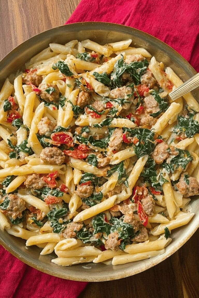Creamy Kale Turkey Sausage Pasta 6.Png