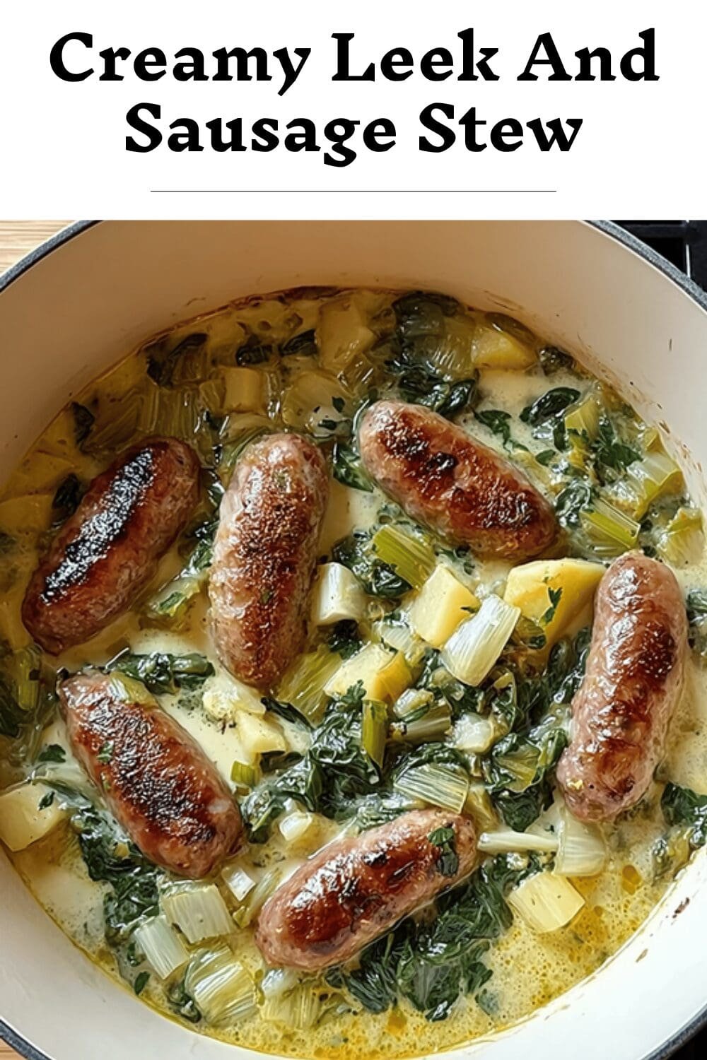 Creamy Leek And Sausage Stew
