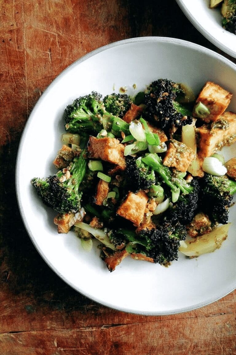 Crispy Tofu Broccoli Sesame Peanut Pesto 85.Png