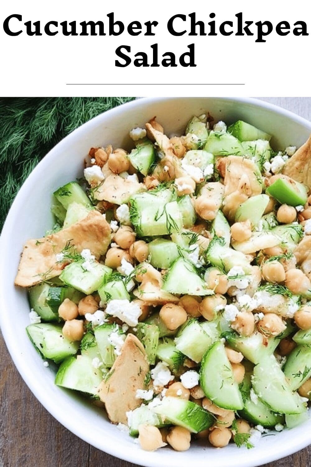 Cucumber Chickpea Salad