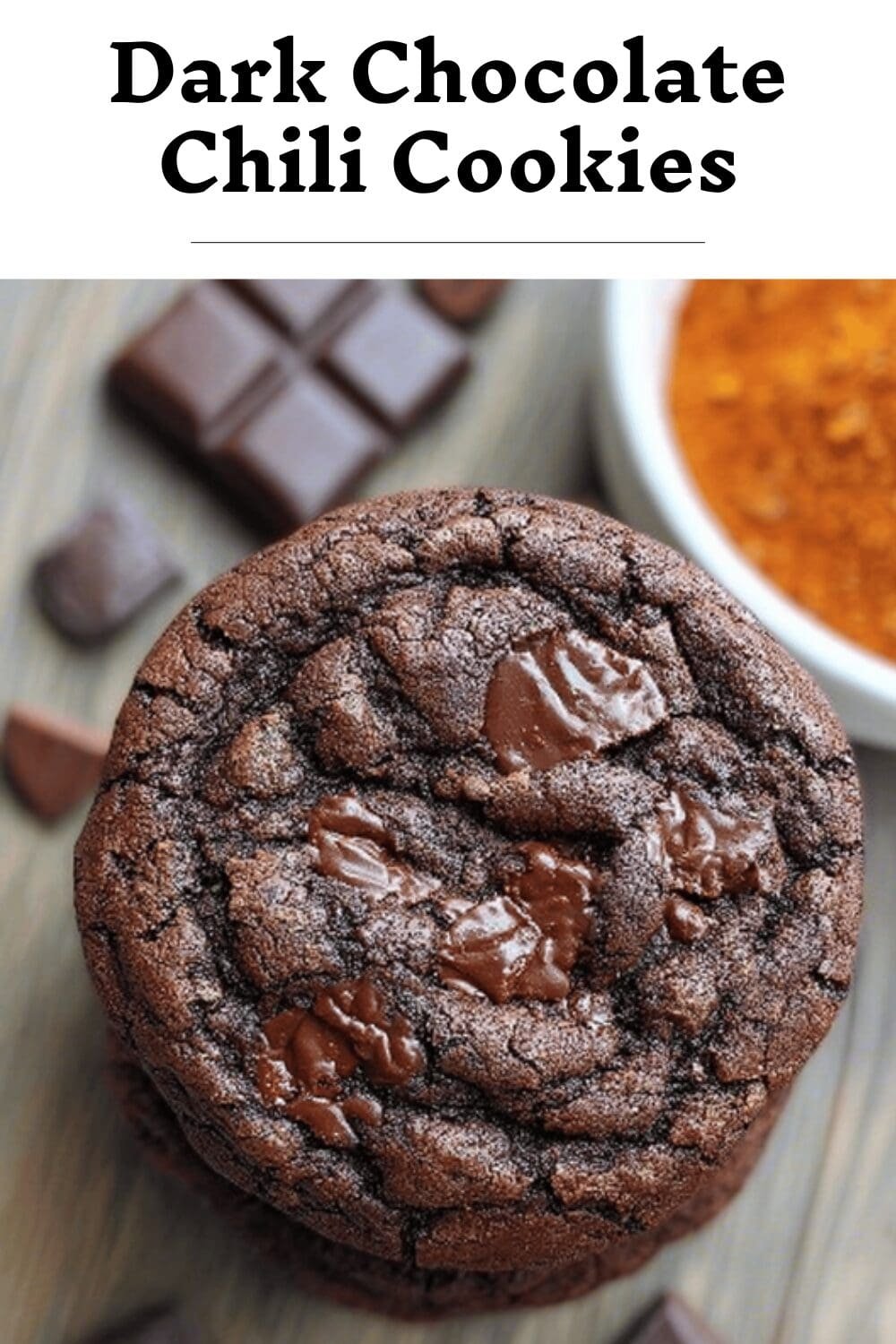 Dark Chocolate Chili Cookies