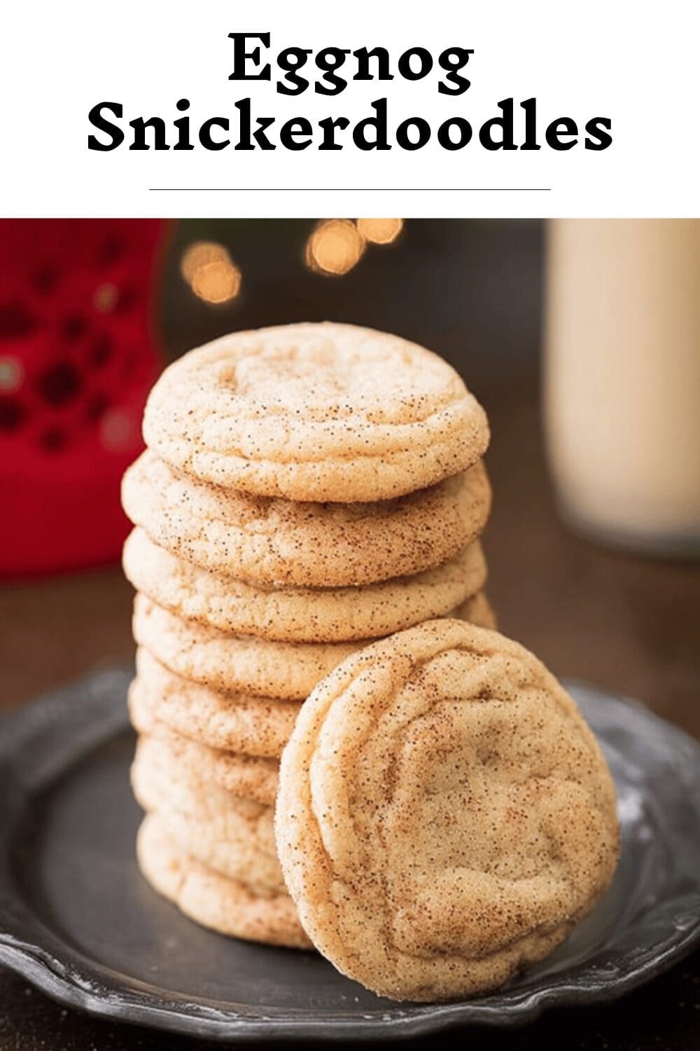 Eggnog Snickerdoodles