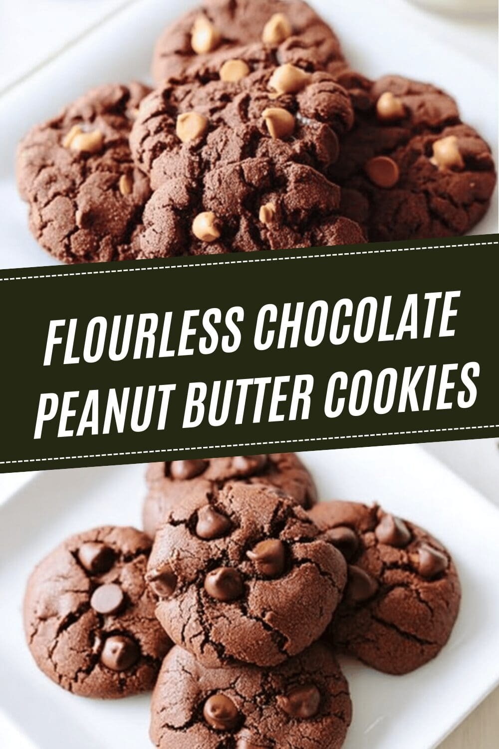 Flourless Chocolate Peanut Butter Cookies
