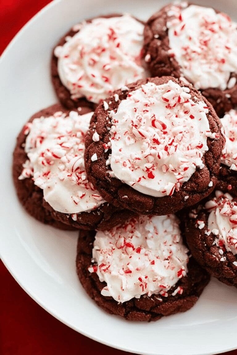 Frosted Peppermint Brownie Cookies 20.Png