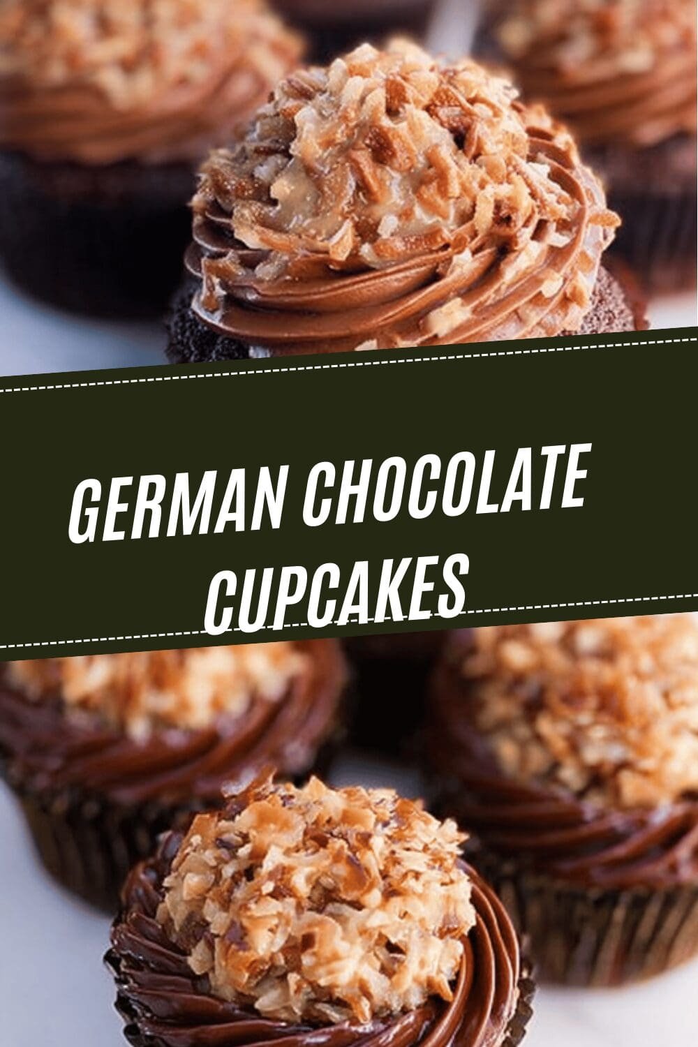 German Chocolate Cupcakes