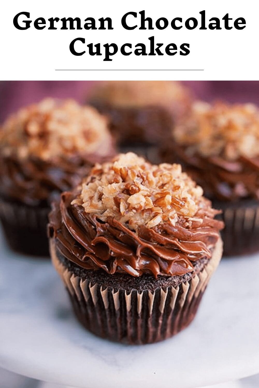 German Chocolate Cupcakes