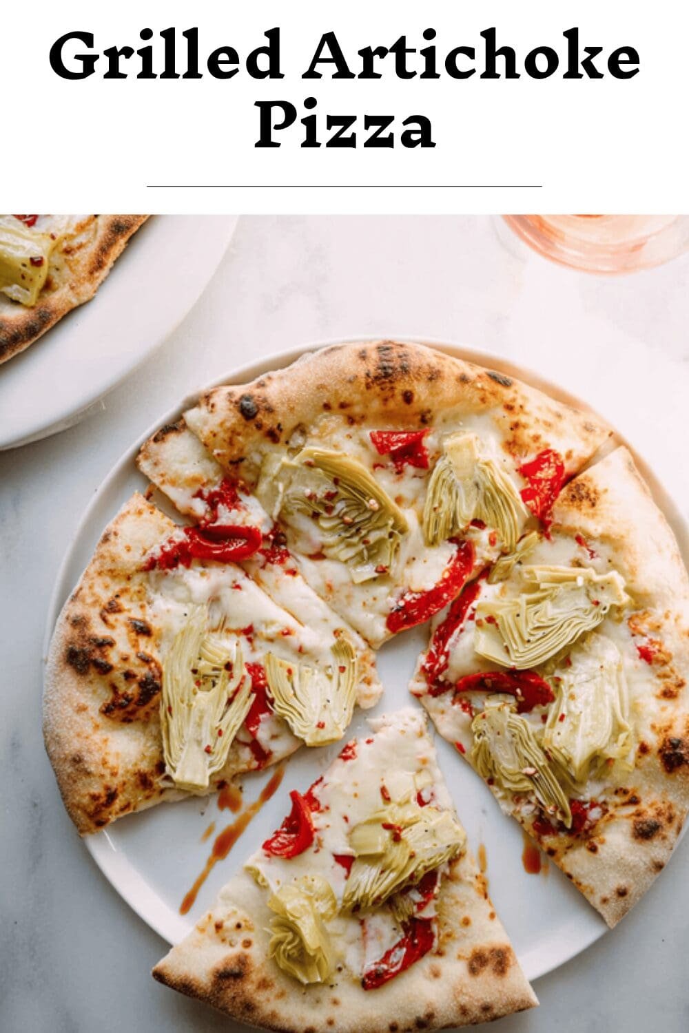 Grilled Artichoke Pizza