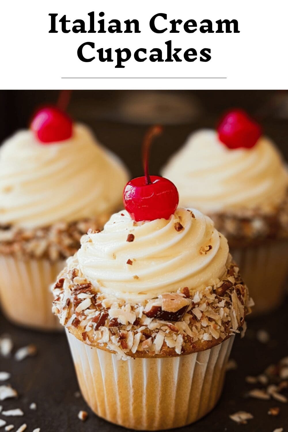 Italian Cream Cupcakes