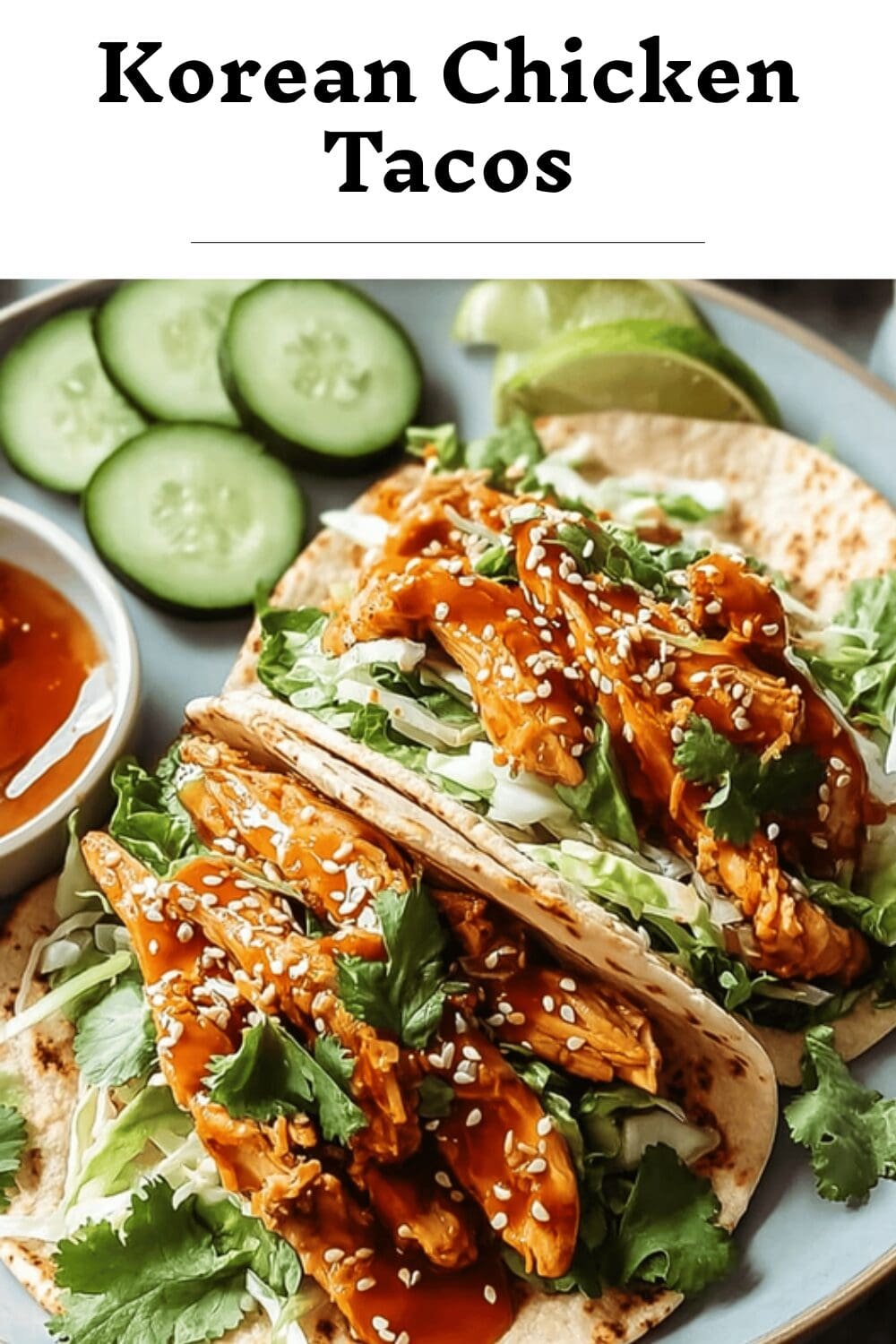 Korean Chicken Tacos