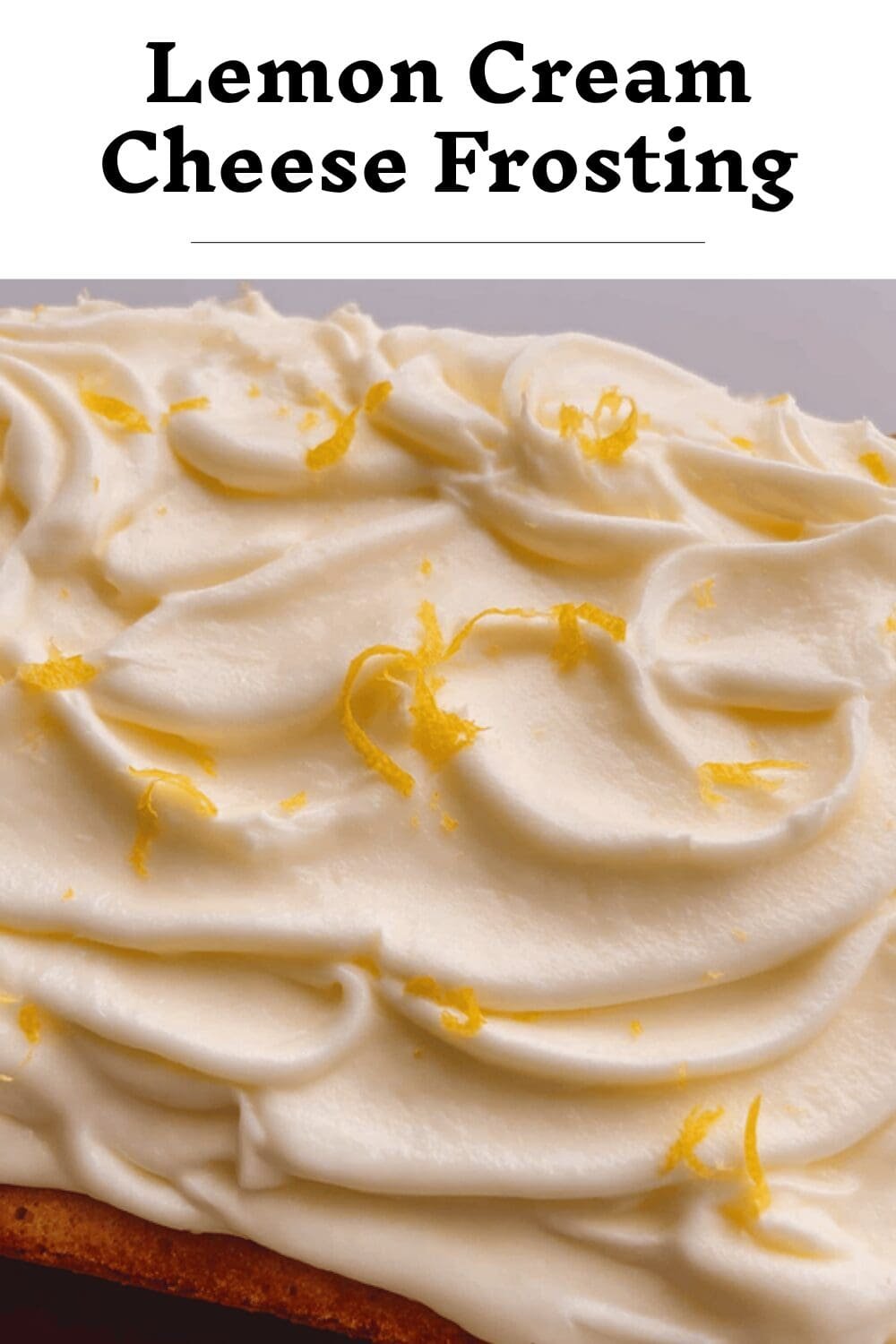 Lemon Cream Cheese Frosting
