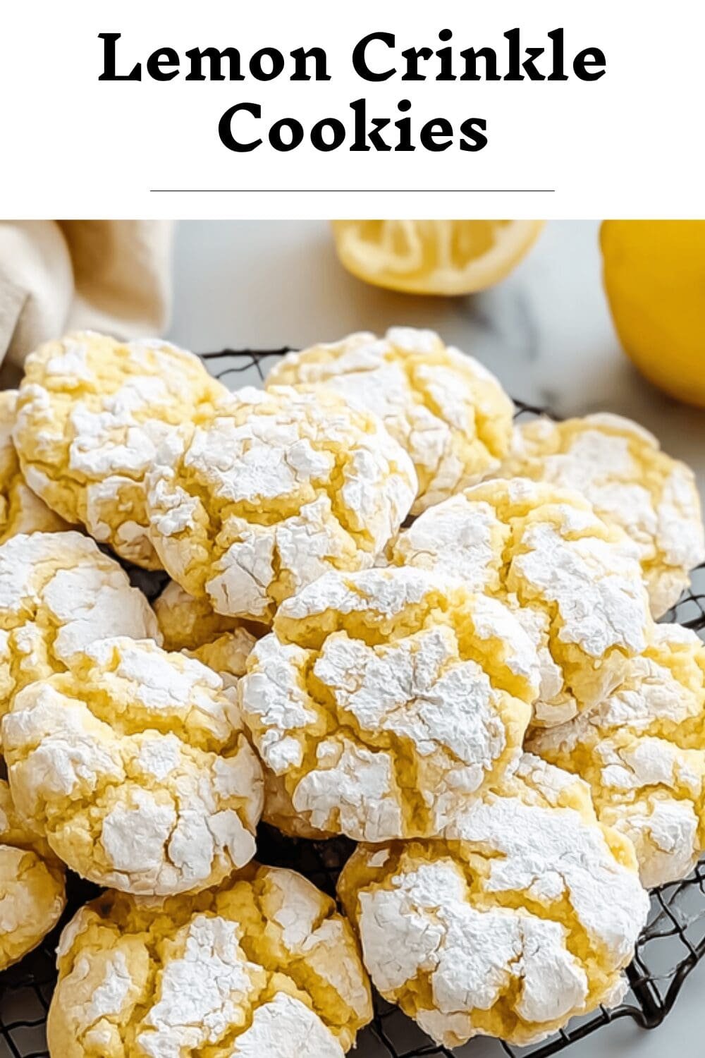 Lemon Crinkle Cookies
