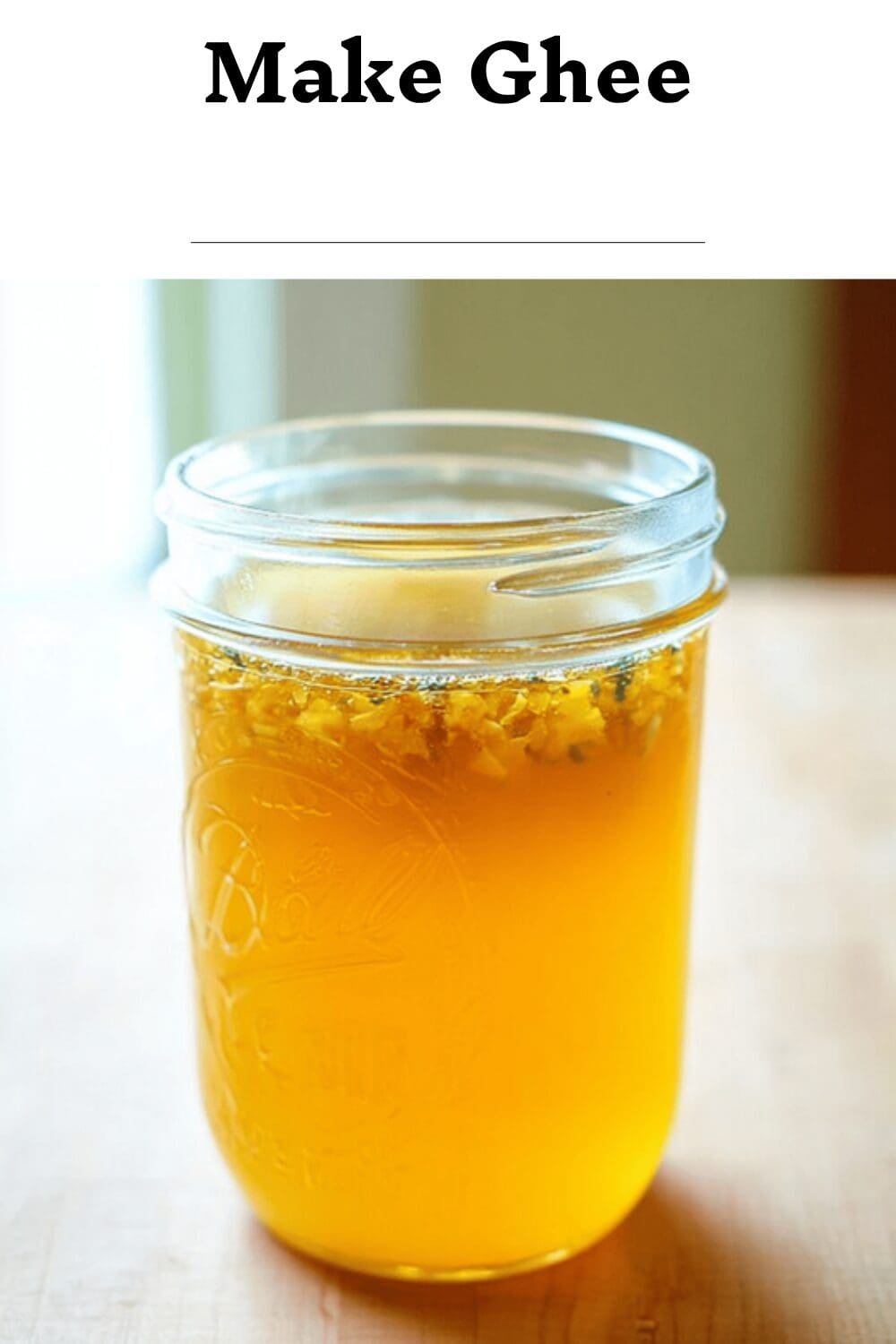 Make Ghee