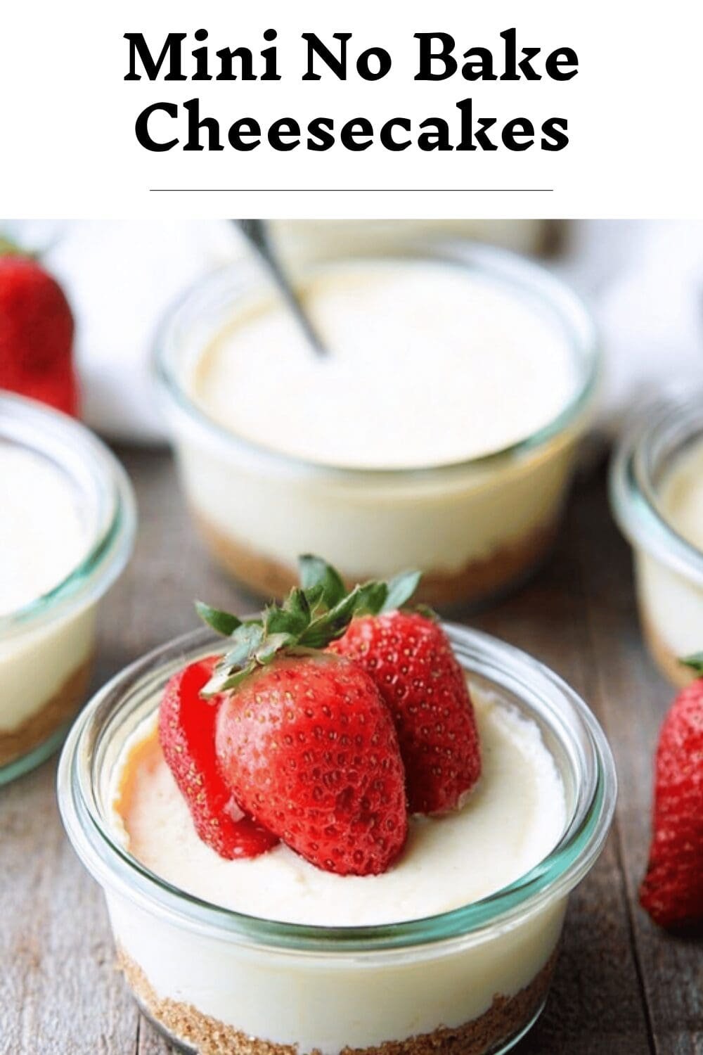 Mini No Bake Cheesecakes
