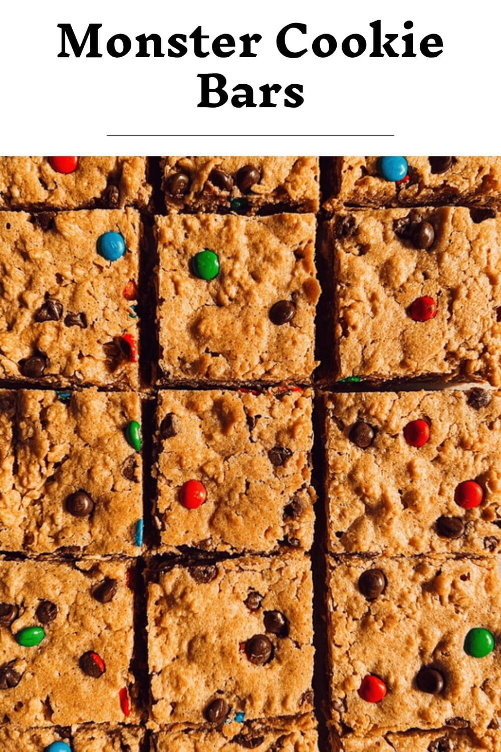 Monster Cookie Bars