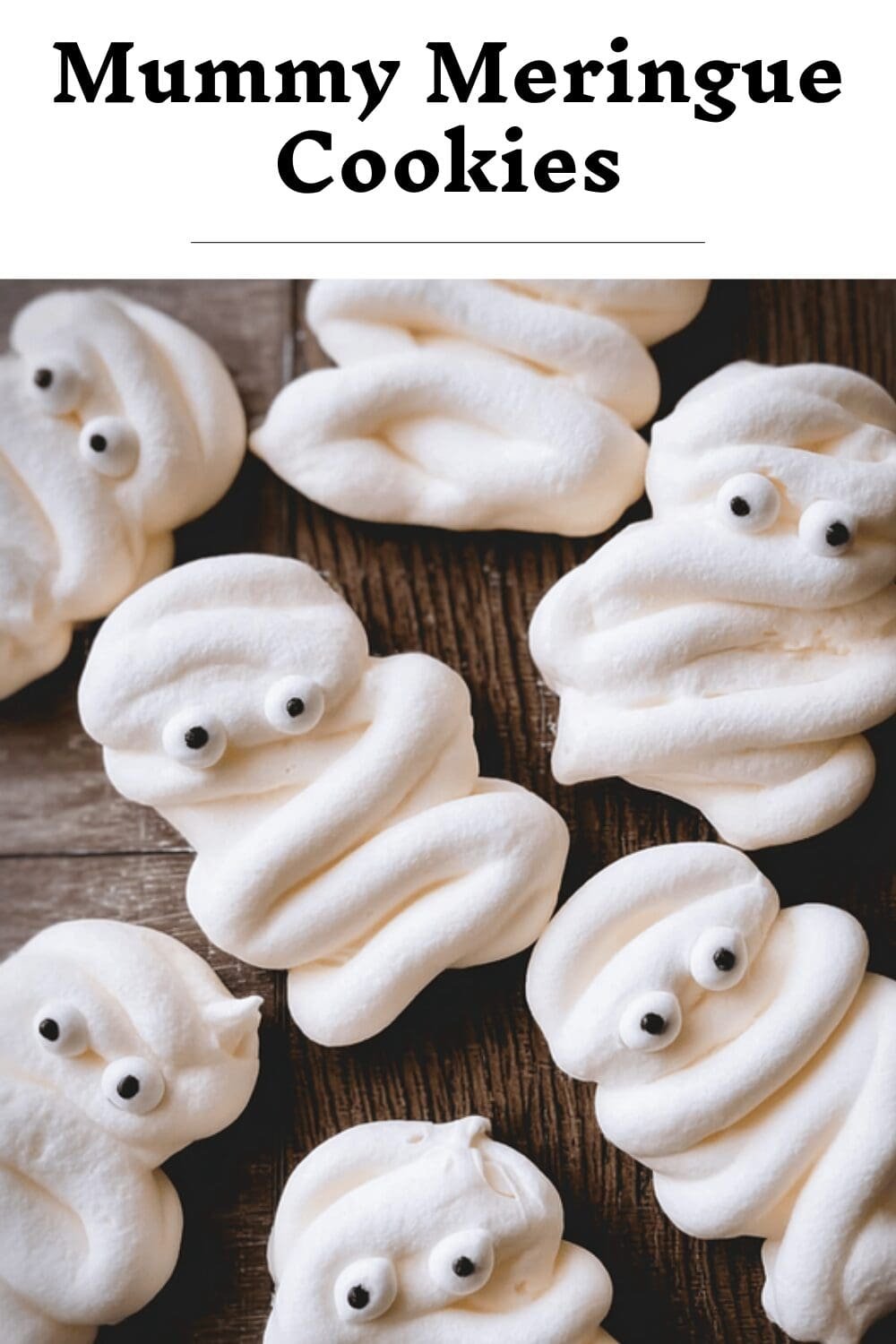 Mummy Meringue Cookies