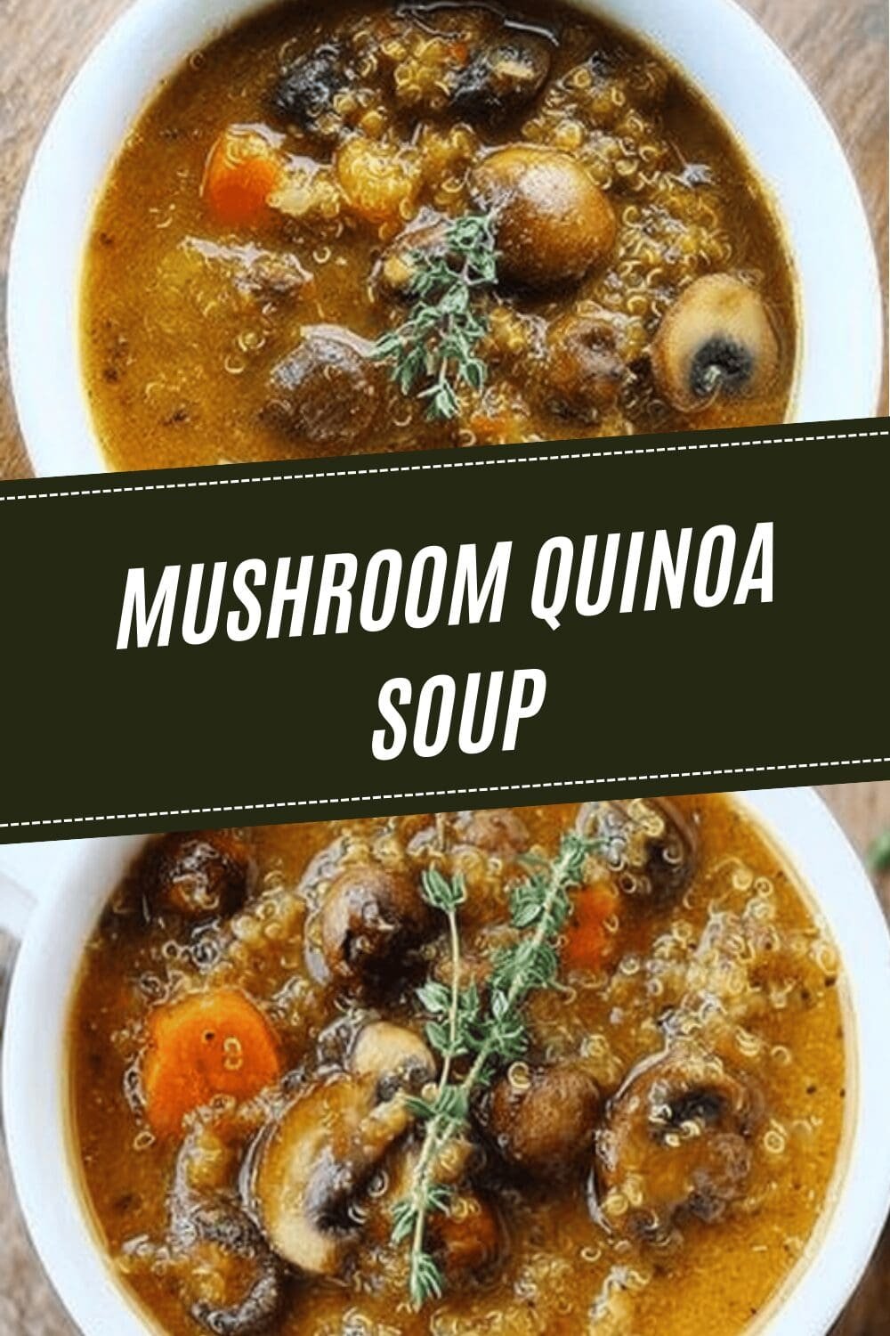 Mushroom Quinoa Soup