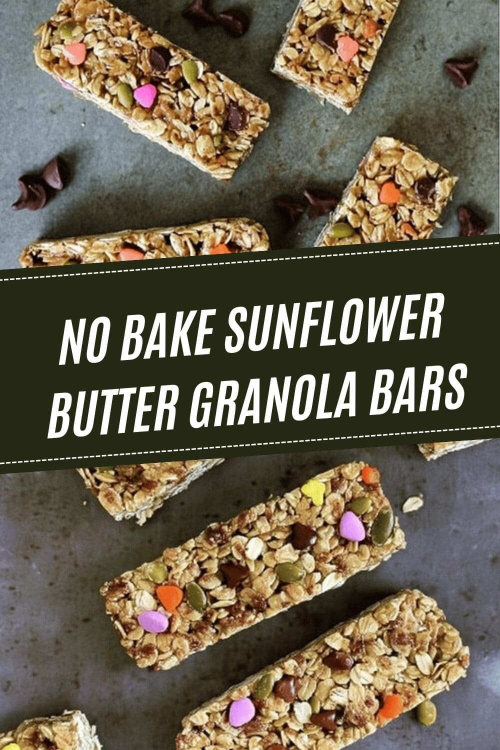 No Bake Sunflower Butter Granola Bars
