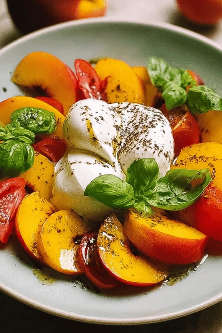 Peach Caprese Salad Burrata 33.Png