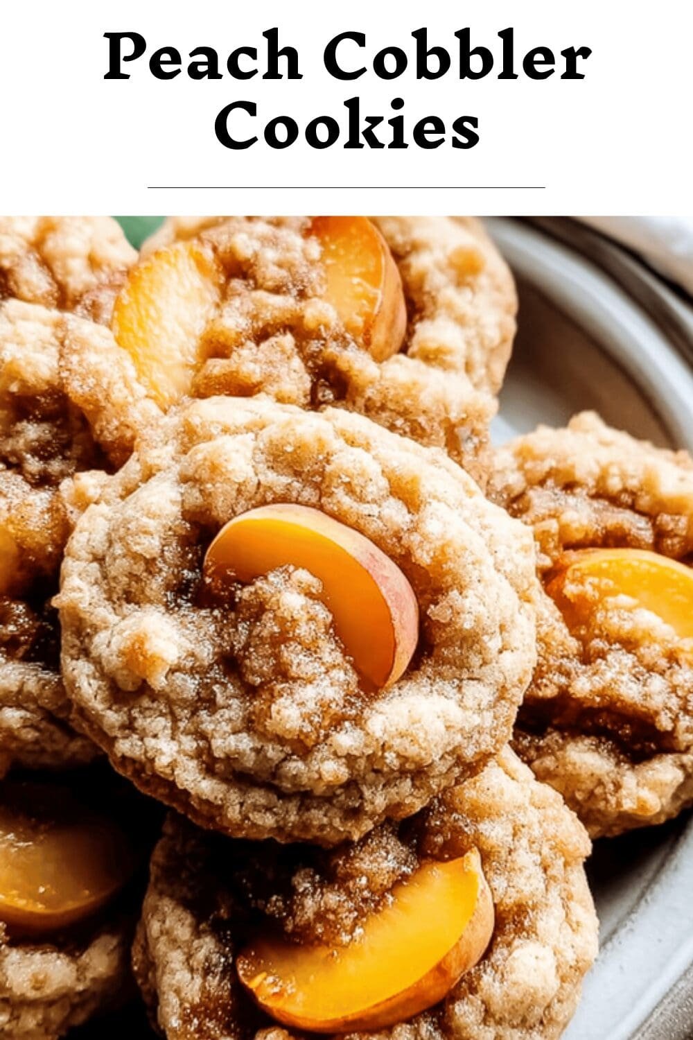 Peach Cobbler Cookies
