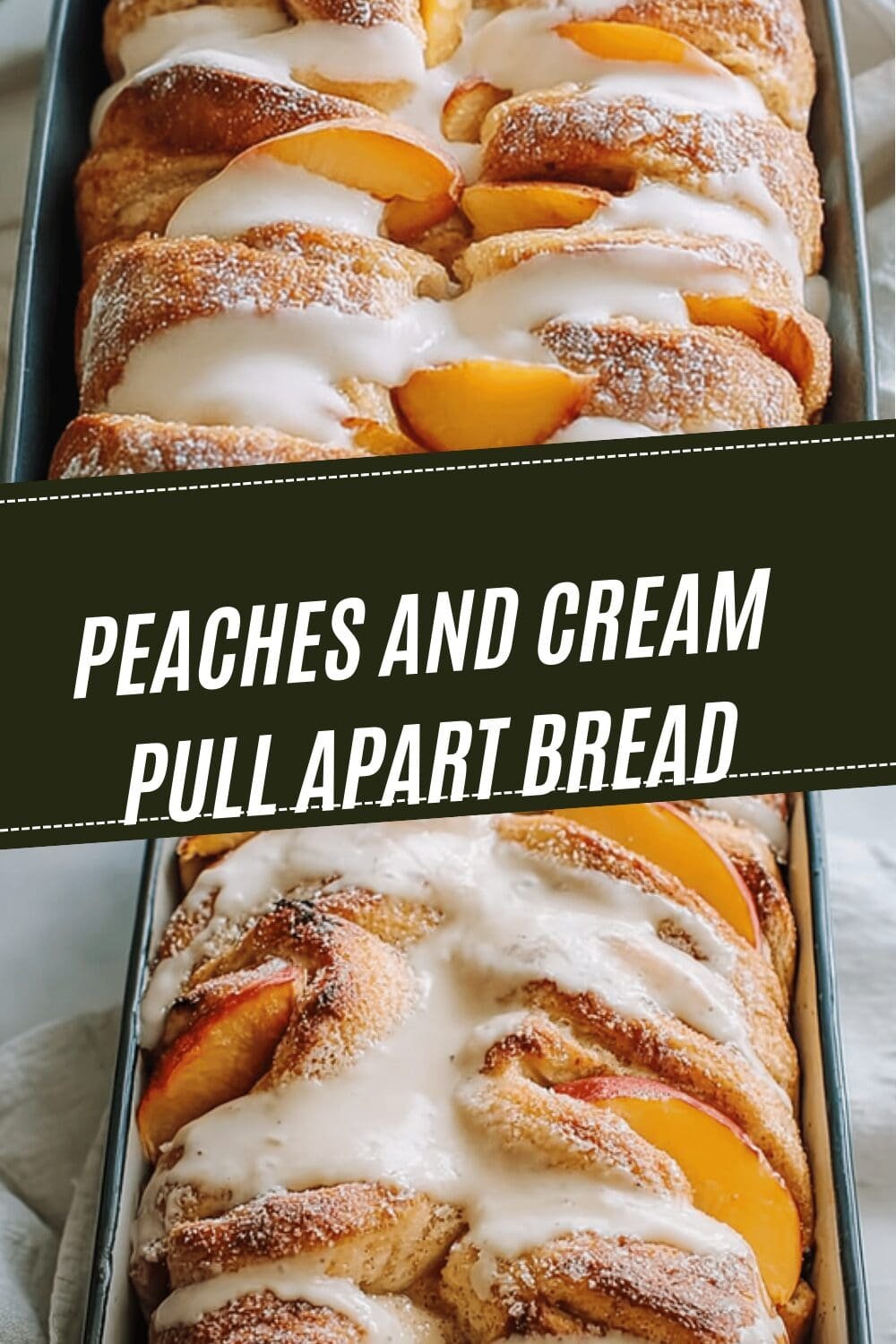 Peaches And Cream Pull Apart Bread Recipe For Sweet Homemade Treats 6 Peaches And Cream Pull Apart Bread