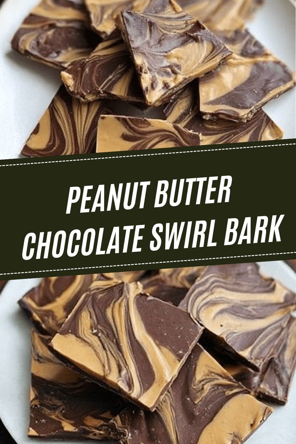 Peanut Butter Chocolate Swirl Bark