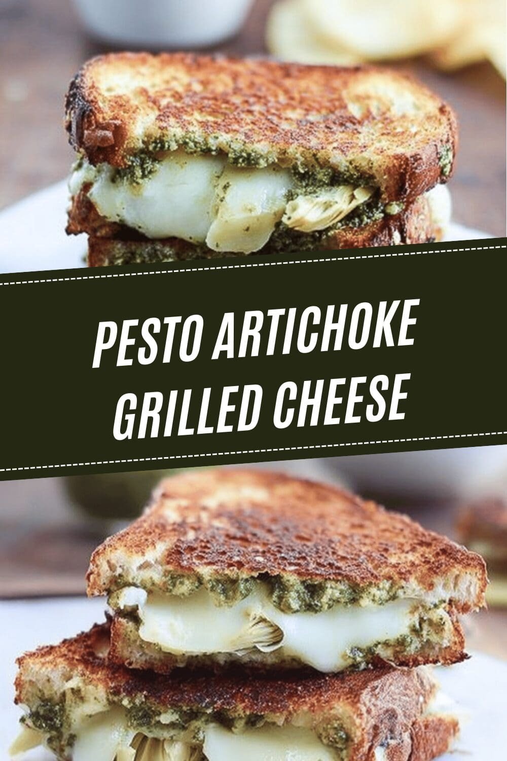Pesto Artichoke Grilled Cheese