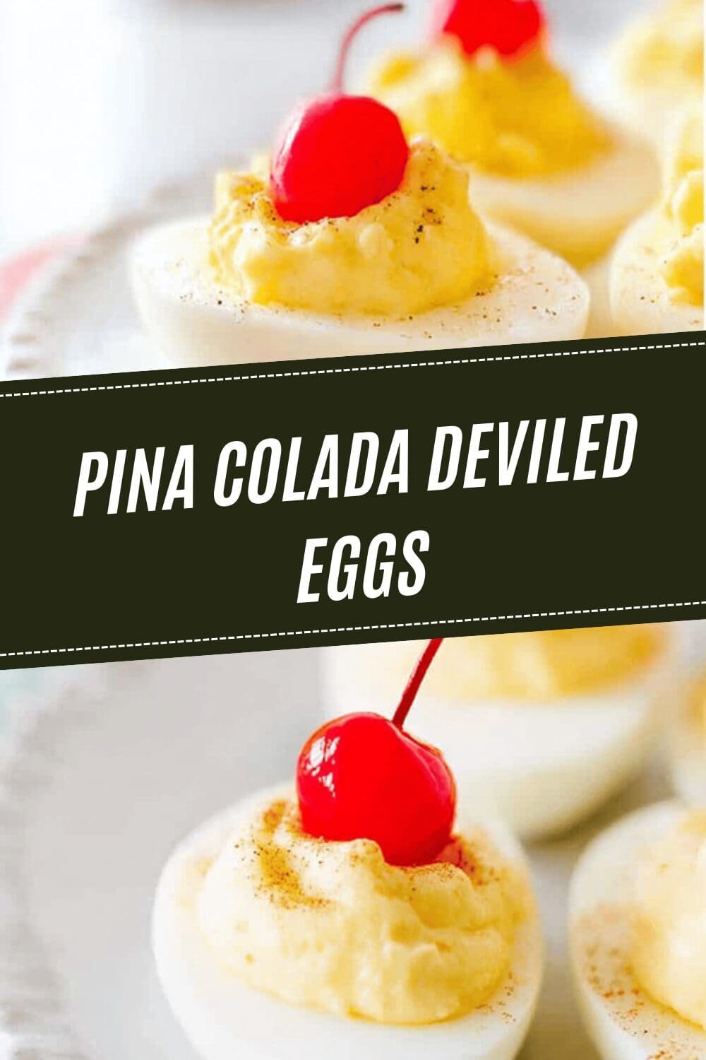 Pina Colada Deviled Eggs