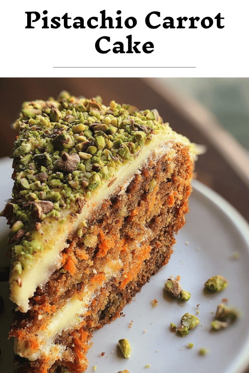 Pistachio Carrot Cake