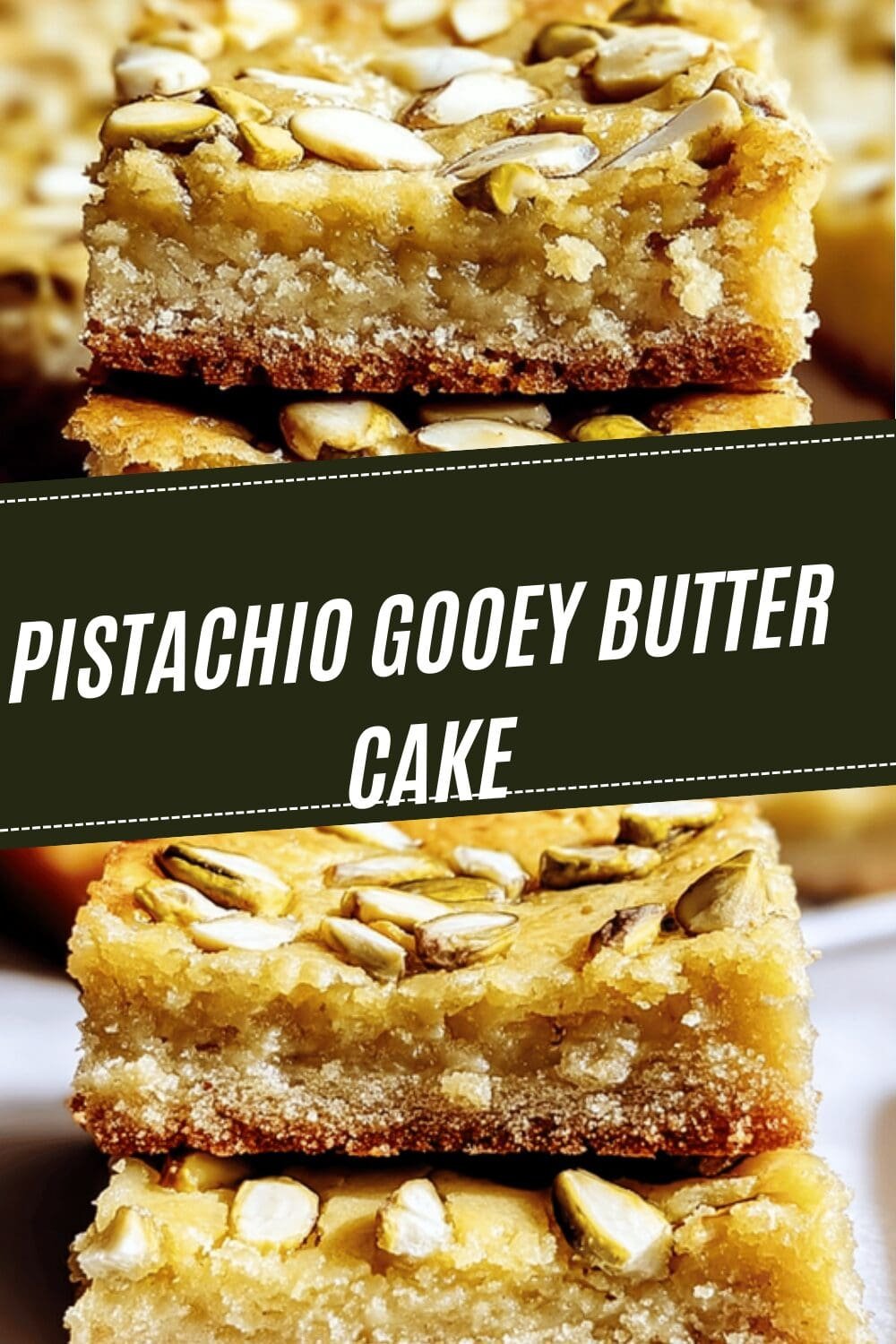 Pistachio Gooey Butter Cake