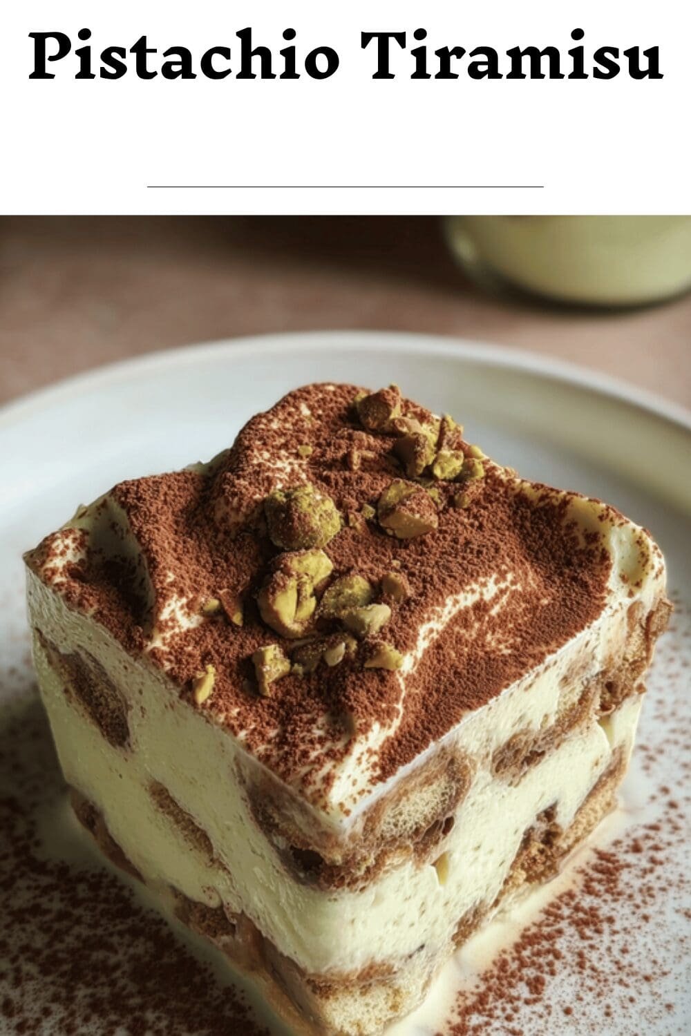 Pistachio Tiramisu