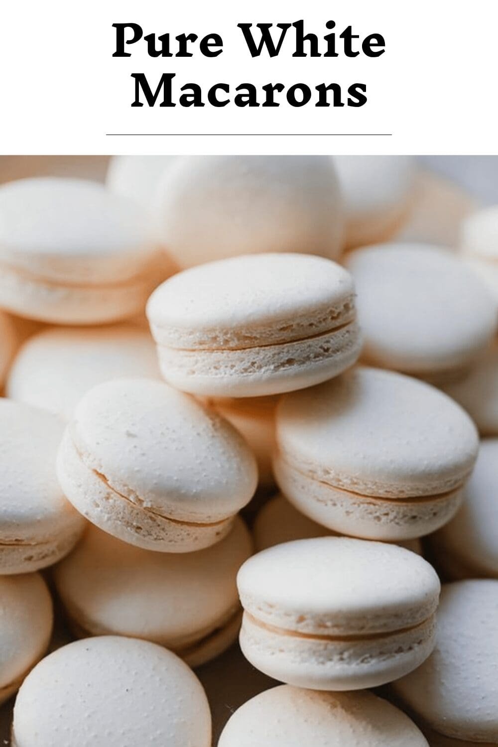 Pure White Macarons